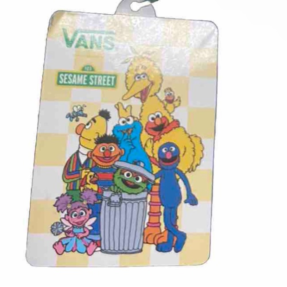 Vans Sesame Street Bert Ernie Slides Blue La Costa Sandal Men’s Checkered Unisex - Picture 9 of 10